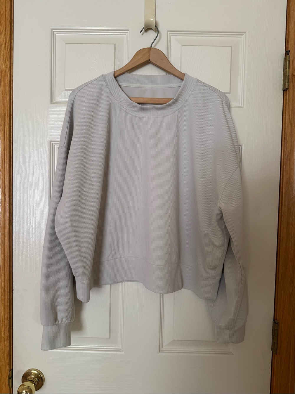 Lululemon Ribbed Softstreme Perfectly Oversized Cropped Crew Sweatshirt